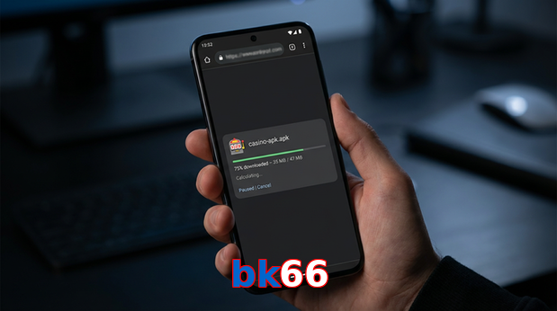 Main screen of Bk66 apk page for PK players